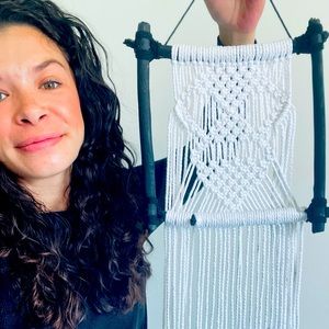 Halloween macrame wall hanging